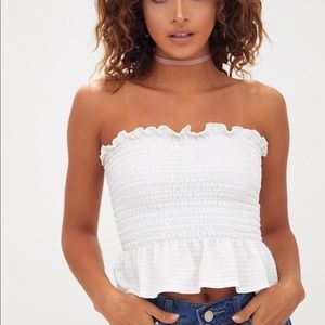 Pretty Little Thing Smocked Tube Top